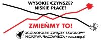 Grafika z hasłem "Wysokie czynsze? Niskie płace? Zmieńmy to!"